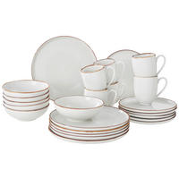 KOMBISERVICE 24-teilig 6 Personen Beige Bergen  - Beige, Design, Keramik - Landscape