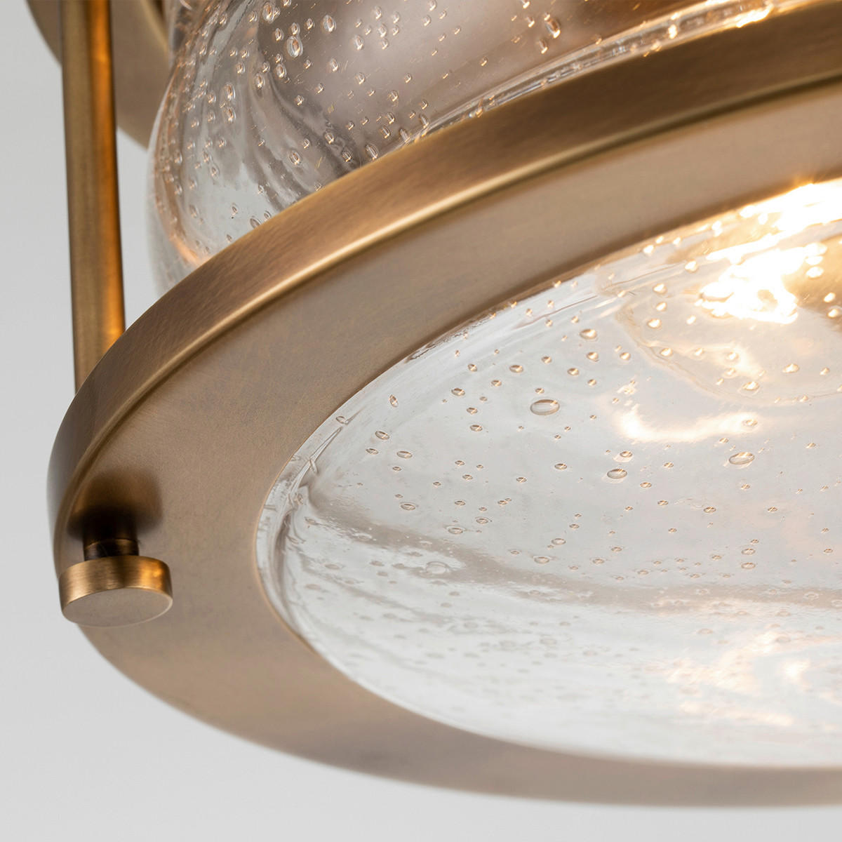 BADEZIMMER-DECKENLEUCHTE  30.5/15.4 cm    - Messingfarben, Konventionell, Glas/Metall (30.5/15.4cm) - Elstead Lighting