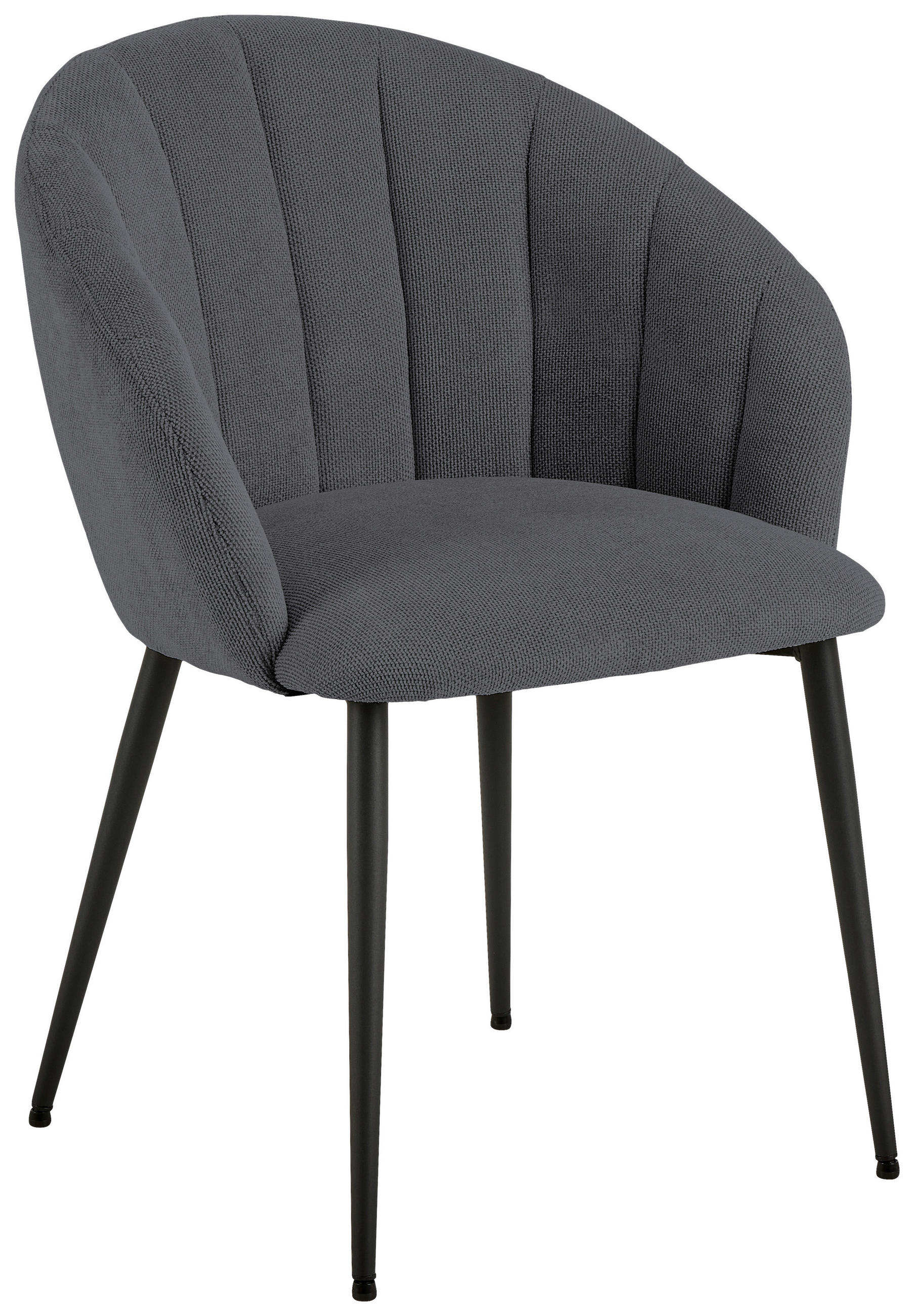 Scaun Cu Brațe din metal, textil, gri, negru