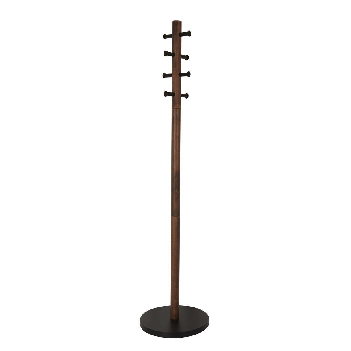 ŠATNÍ STOJAN - tmavě hnědá, Basics, dřevo (51/165cm) - Umbra