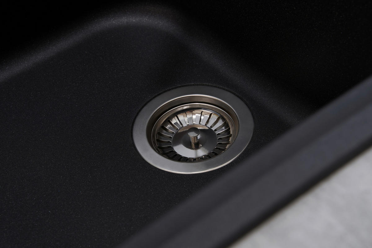 SPÜLE 1725ORLANDO100X50S  - Schwarz, Trend, Stein (100/22,5/50cm) - Respekta