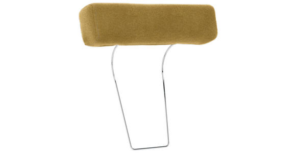KOPFSTÜTZE in Webstoff - Gelb, Design, Textil (52/14/12cm) - Carryhome