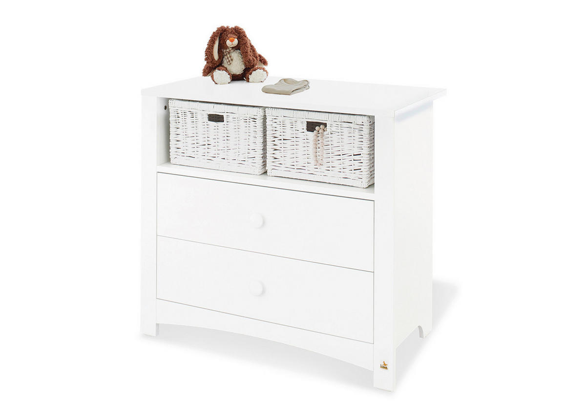 BABYZIMMER PINOLINO FLORENTINA  - Weiß, ROMANTIK / LANDHAUS, Holz/Holzwerkstoff - Pinolino