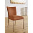 STUHL Edelstahlfarben, Hellbraun - Hellbraun/Edelstahlfarben, Design, Textil/Metall (48/90,5/63cm) - Dieter Knoll