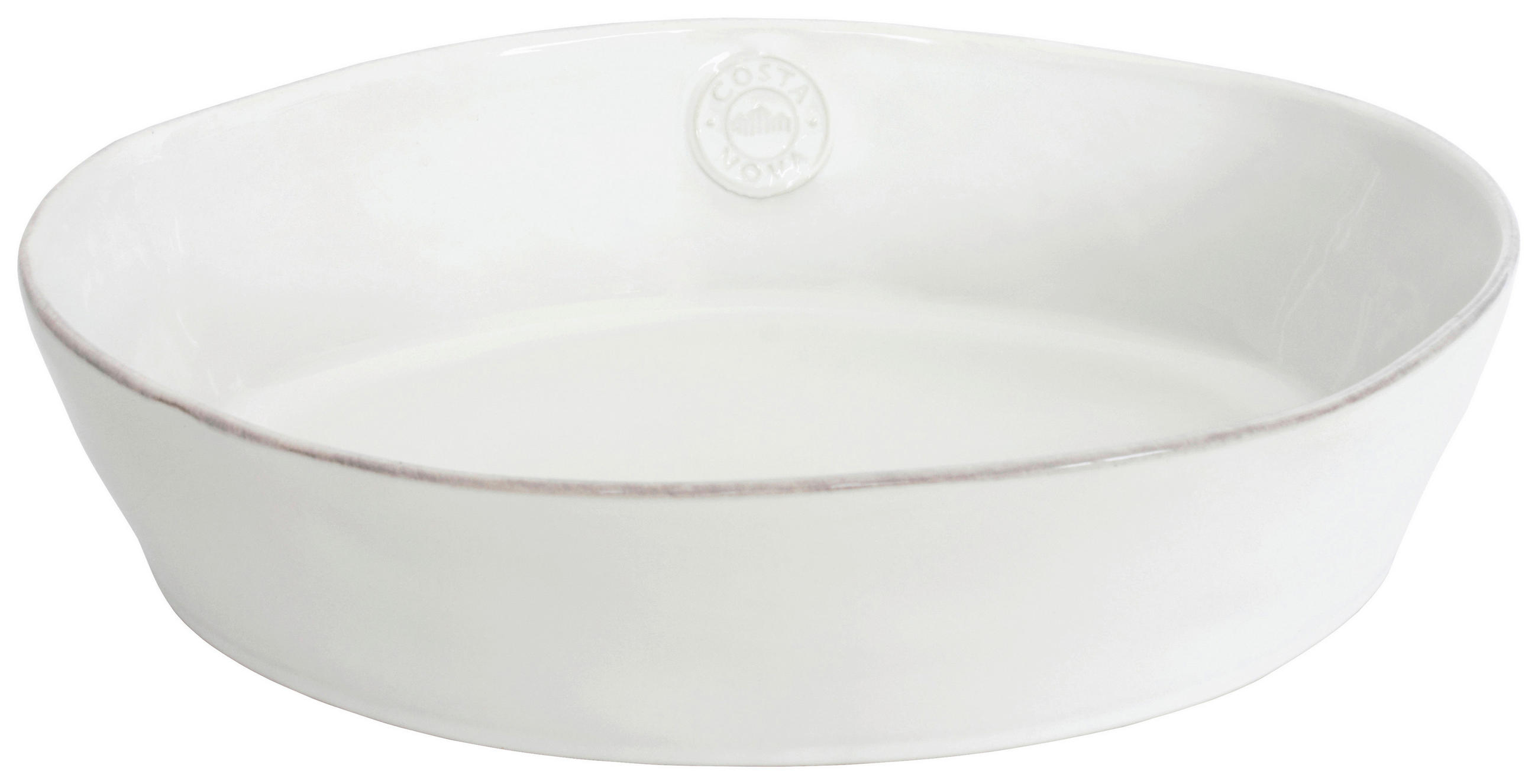 AUFLAUFFORM Keramik Feinsteinzeug - Weiß Hochglanz, Basics, Keramik (30/22/7,5cm) - Costa Nova