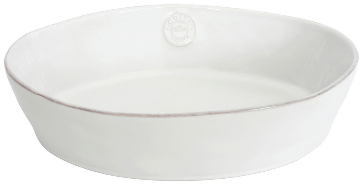 AUFLAUFFORM Keramik Feinsteinzeug  - Weiß Hochglanz, Basics, Keramik (30/22/7,5cm) - Costa Nova