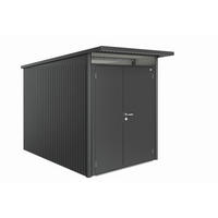 GERÄTEHAUS 180/218/300 cm  - Dunkelgrau, Design, Metall (180/218/300cm) - Biohort