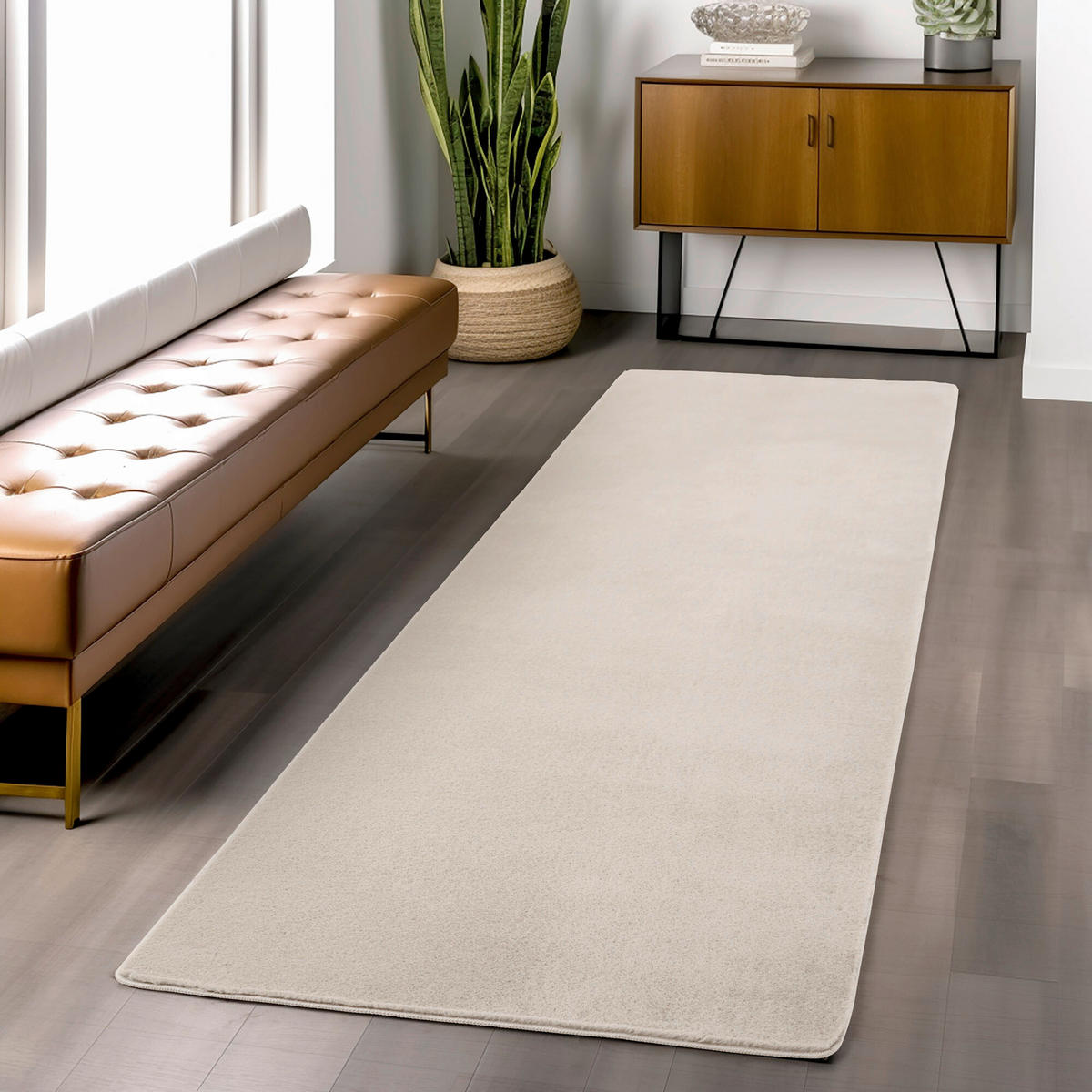 WEBTEPPICH 80/150 cm Joy Creme  - Creme, Design, Textil (80/150cm)