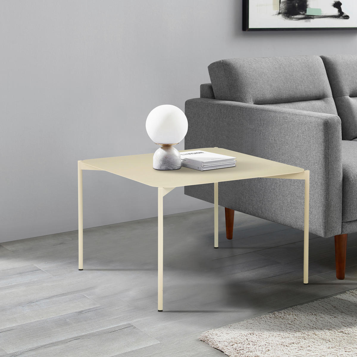 COUCHTISCH in Metall 60/60/40 cm  - Kaschmir, Design, Metall (60/60/40cm) - Carryhome