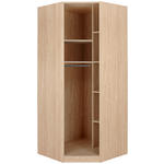 ECKSCHRANKKORPUS 91,1/210/91,1 cm  - Eichefarben, KONVENTIONELL, Holzwerkstoff (91,1/210/91,1cm) - Hom`in