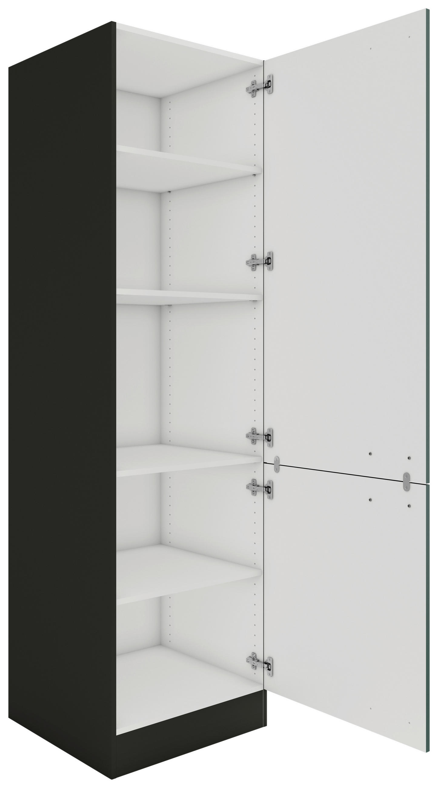 APOTHEKERSCHRANK 60/206,8/57,1 cm  in Anthrazit, Dunkelgrün  - Dunkelgrün/Anthrazit, Basics, Holzwerkstoff/Metall (60/206,8/57,1cm) - Optifit