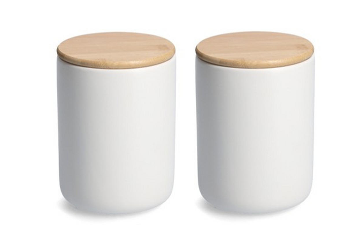 VORRATSDOSENSET  - Schwarz, Basics, Keramik (25,5/25,5/15cm) - Zeller Present