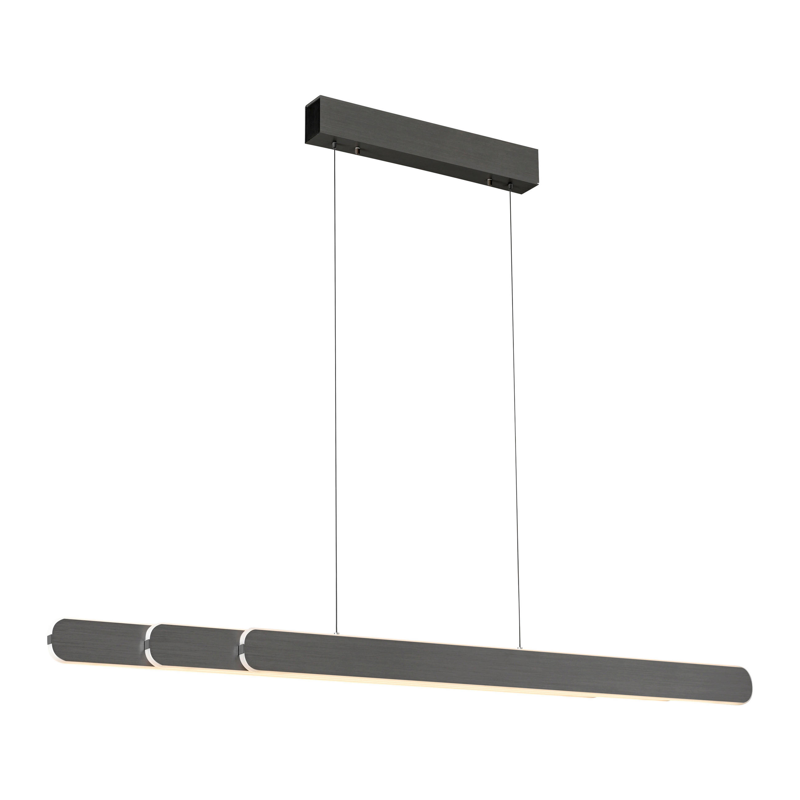 LED-PENDELLEUCHTE 160/5,5/150 cm  - Schwarz, Design, Kunststoff/Metall (160/5,5/150cm) - Paul Neuhaus