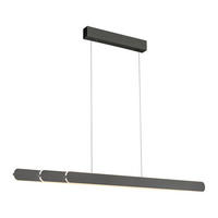 LED-PENDELLEUCHTE 160/5,5/150 cm  - Schwarz, Design, Kunststoff/Metall (160/5,5/150cm) - Paul Neuhaus