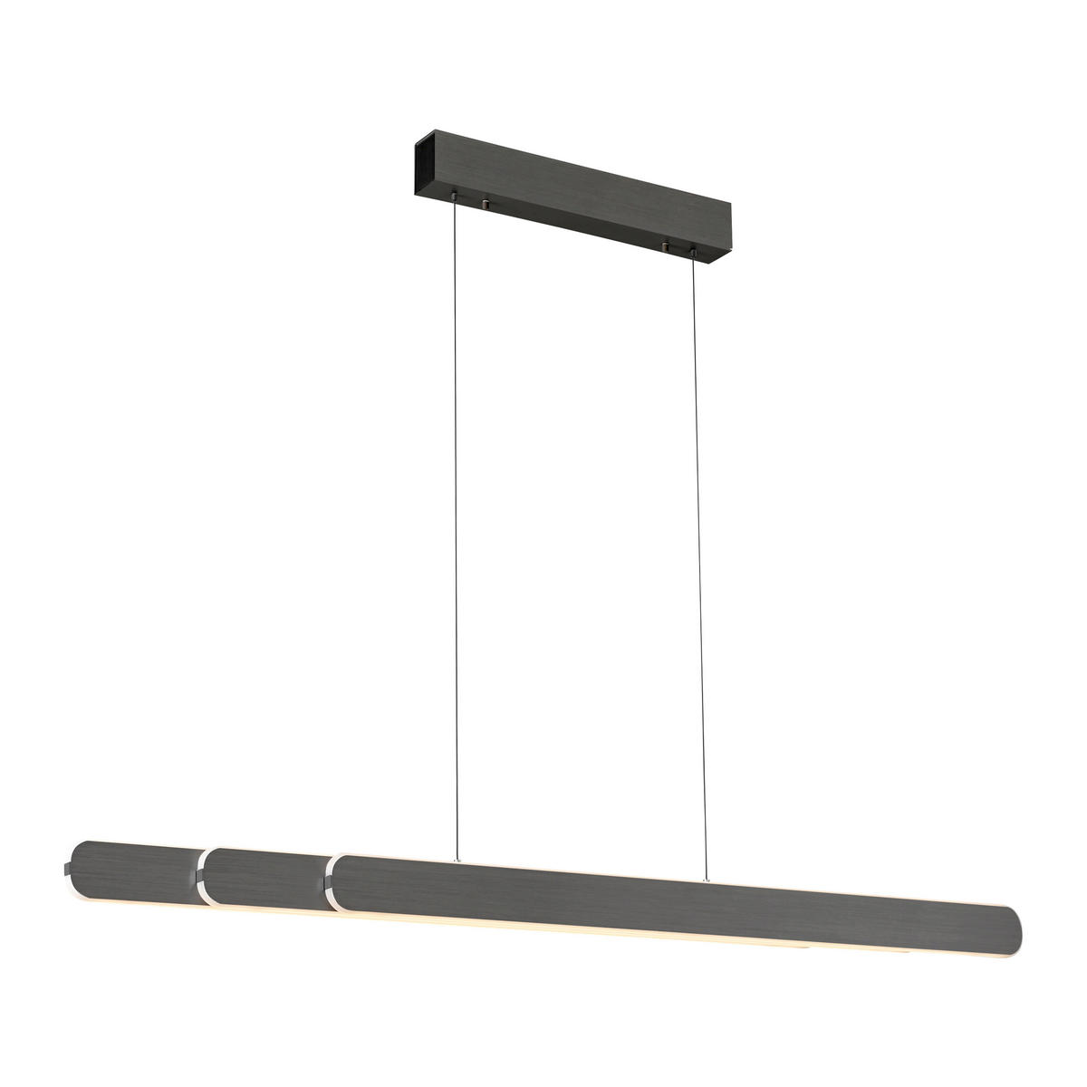 LED-PENDELLEUCHTE 160/5,5/150 cm  - Schwarz, Design, Kunststoff/Metall (160/5,5/150cm) - Paul Neuhaus