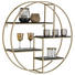WANDREGAL - Goldfarben/Schwarz, Trend, Holz/Metall (80/80/22cm) - Lomoco WANDREGAL - Goldfarben/Schwarz, Trend, Holz/Metall (80/80/22cm) - Lomoco