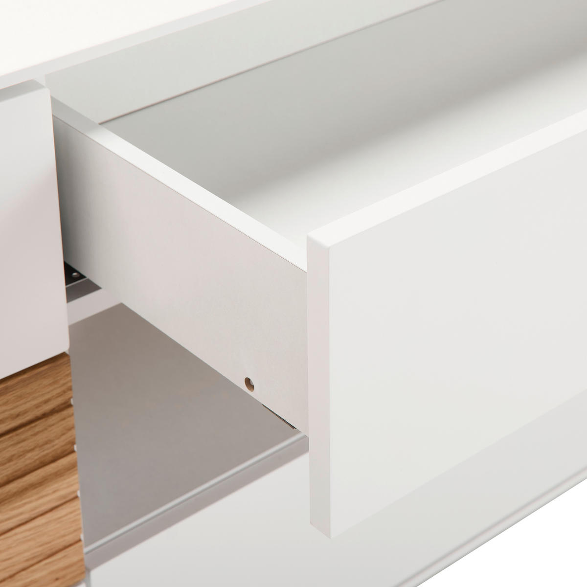 LOWBOARD 182/58/40 cm  - Eichefarben/Weiß, Design, Holz/Holzwerkstoff (182/58/40cm) - MID.YOU