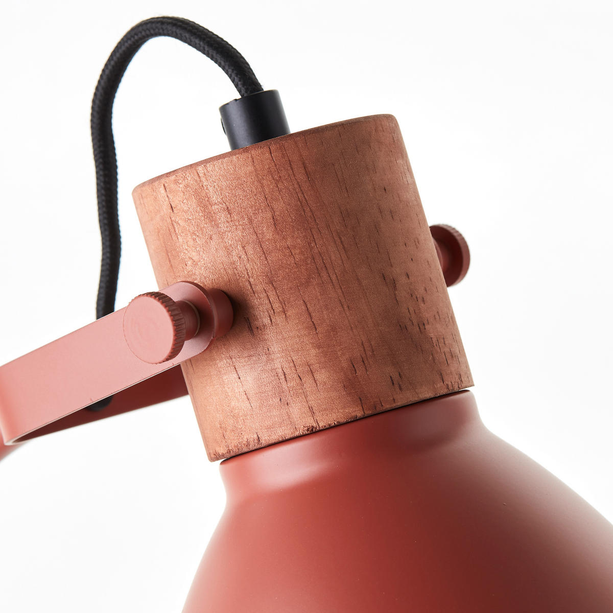 TISCHLEUCHTE - Rot, Basics, Holz/Metall (18/52/28,5cm) - Brilliant