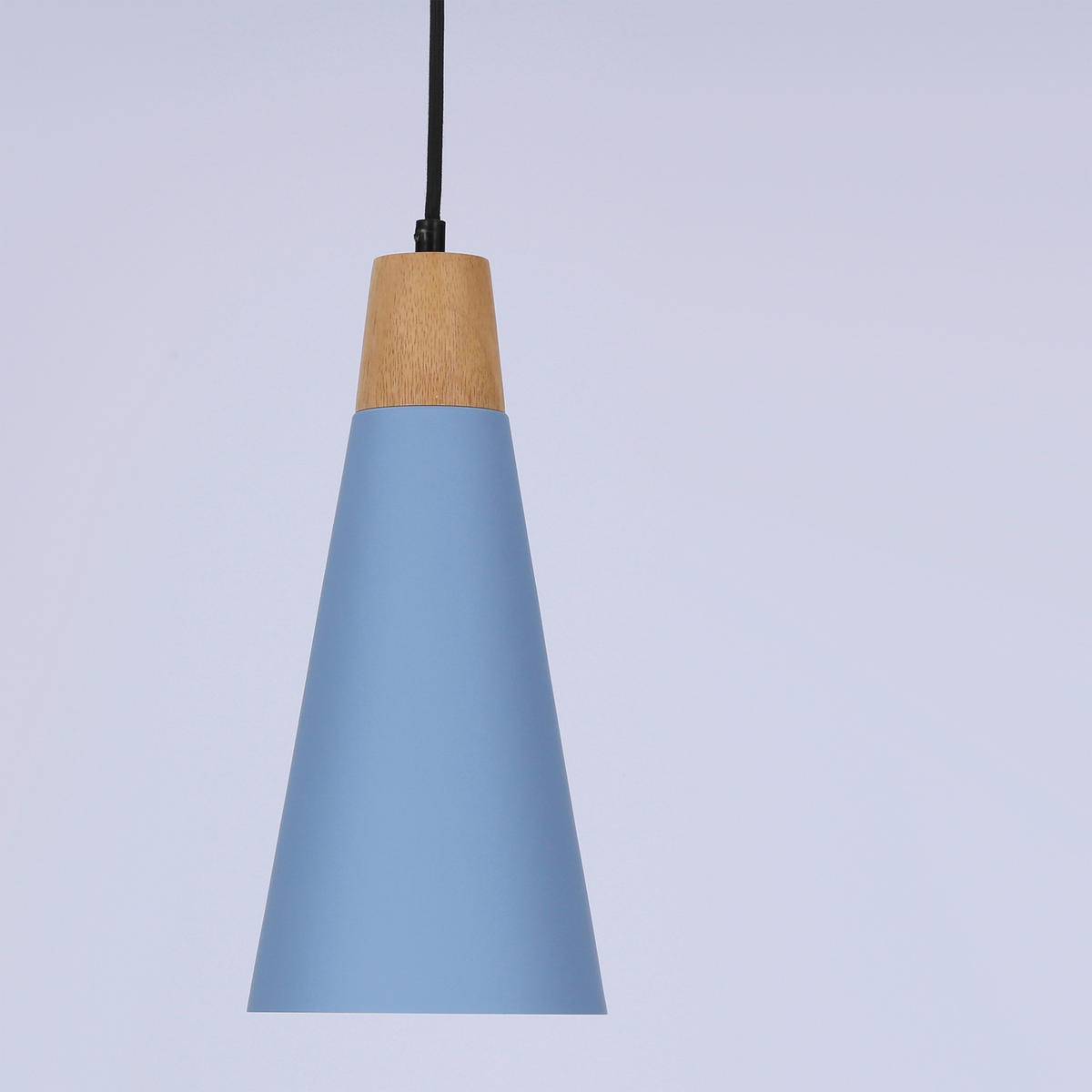 PENDELLAMPA Faro 15/15/90 cm  - ljusblå/svart, Trend, metall (15/15/90cm)