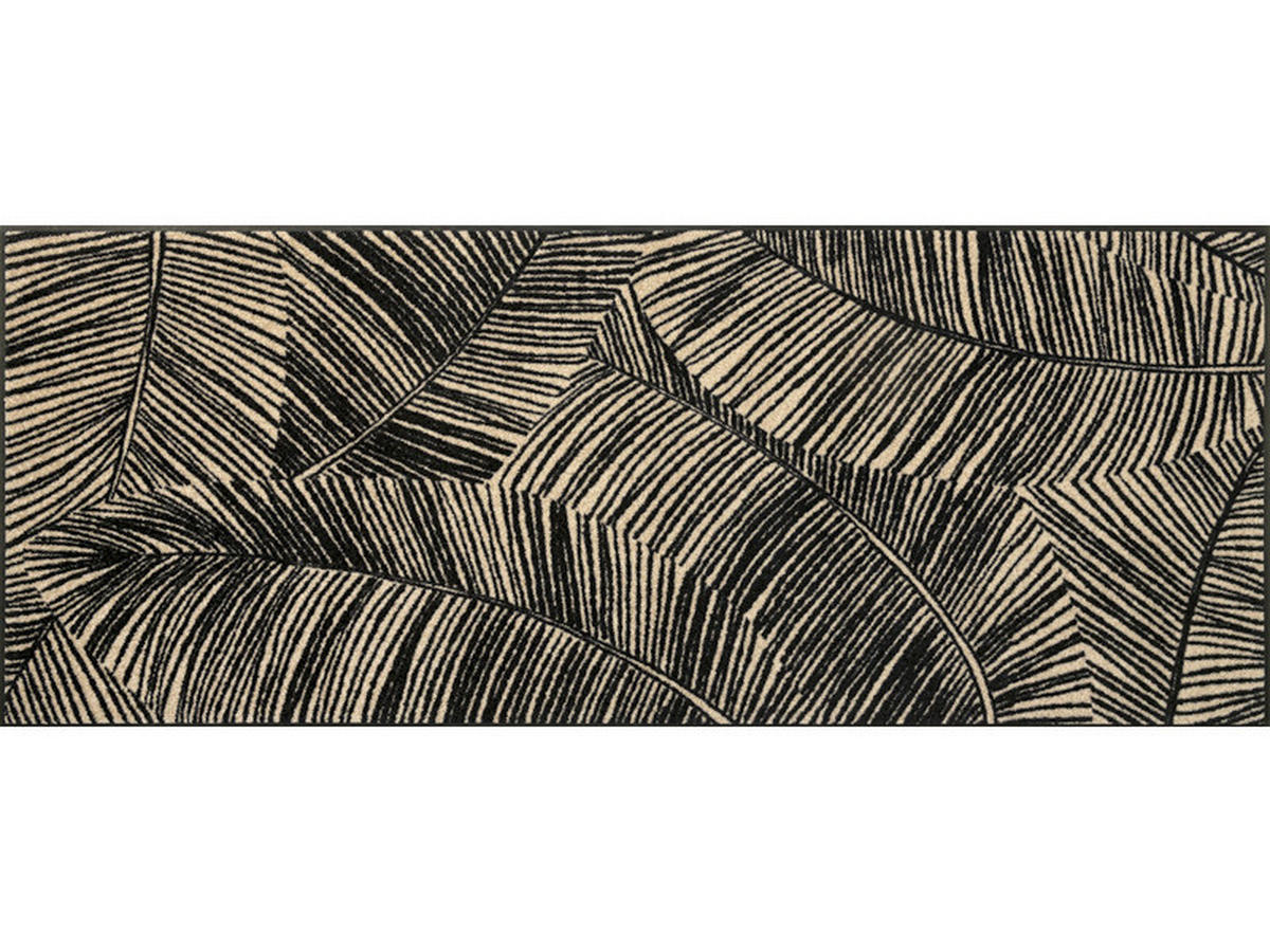 LÄUFER 75/190 cm Fernetic  - Beige/Schwarz, Design, Kunststoff/Textil (75/190cm) - wash+dry