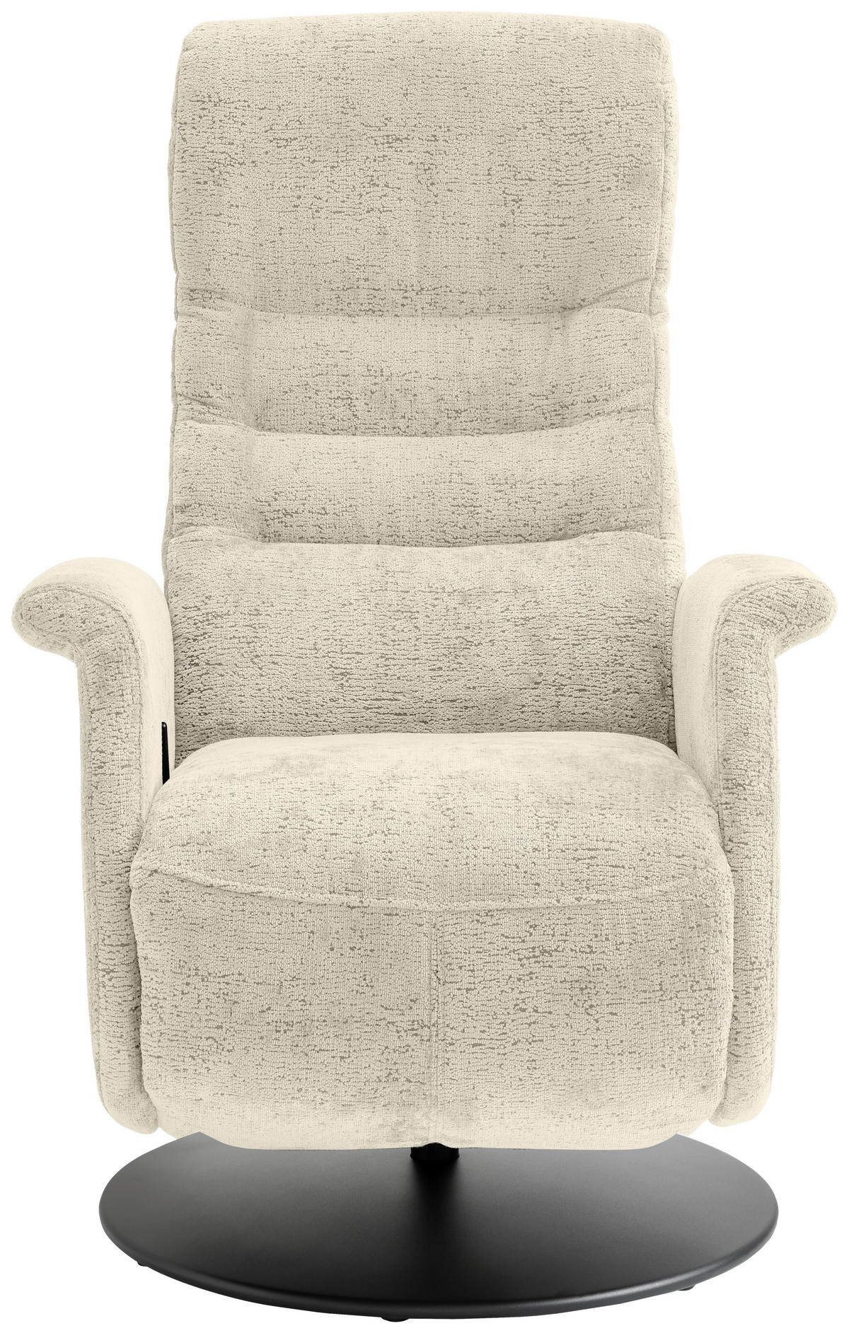 RELAXSESSEL Textil Creme  - Creme/Schwarz, Modern, Textil/Metall (72/118/85-165cm) - Livetastic