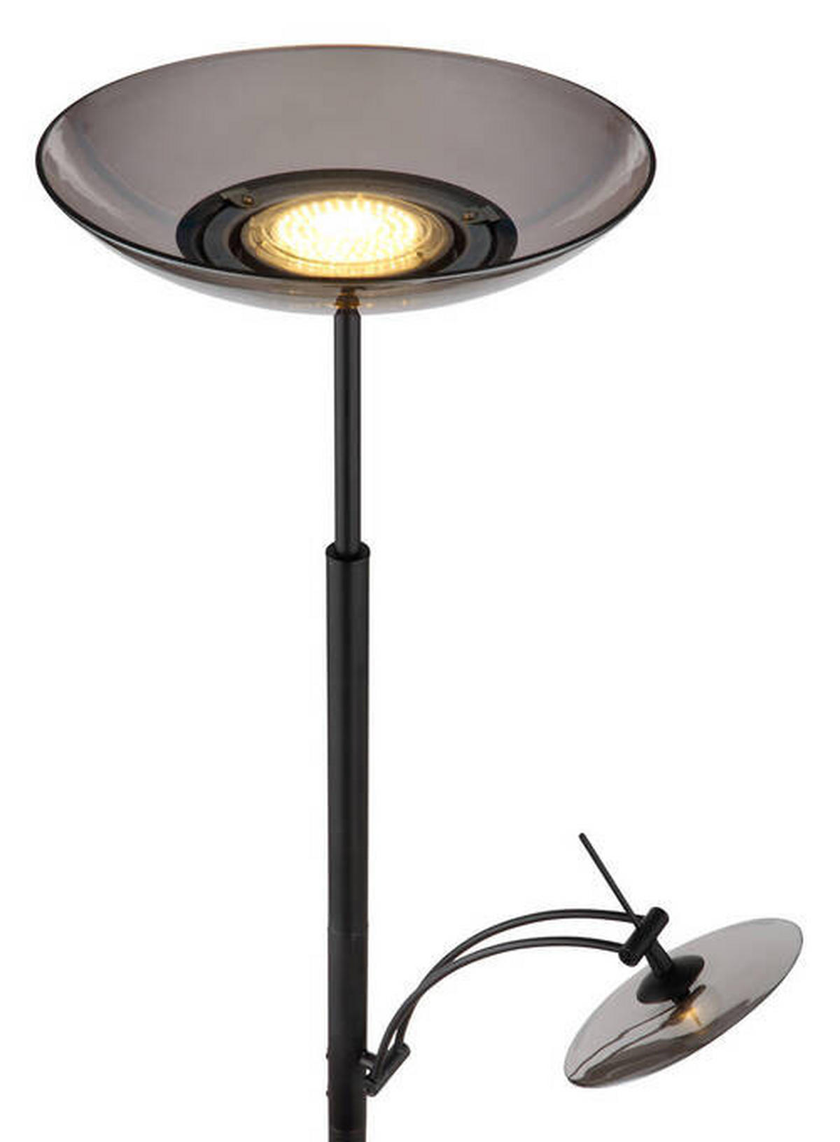 LED-GOLVLAMPA 40/180 cm    - svart, Klassisk, metall/glas (40/180cm) - Globo