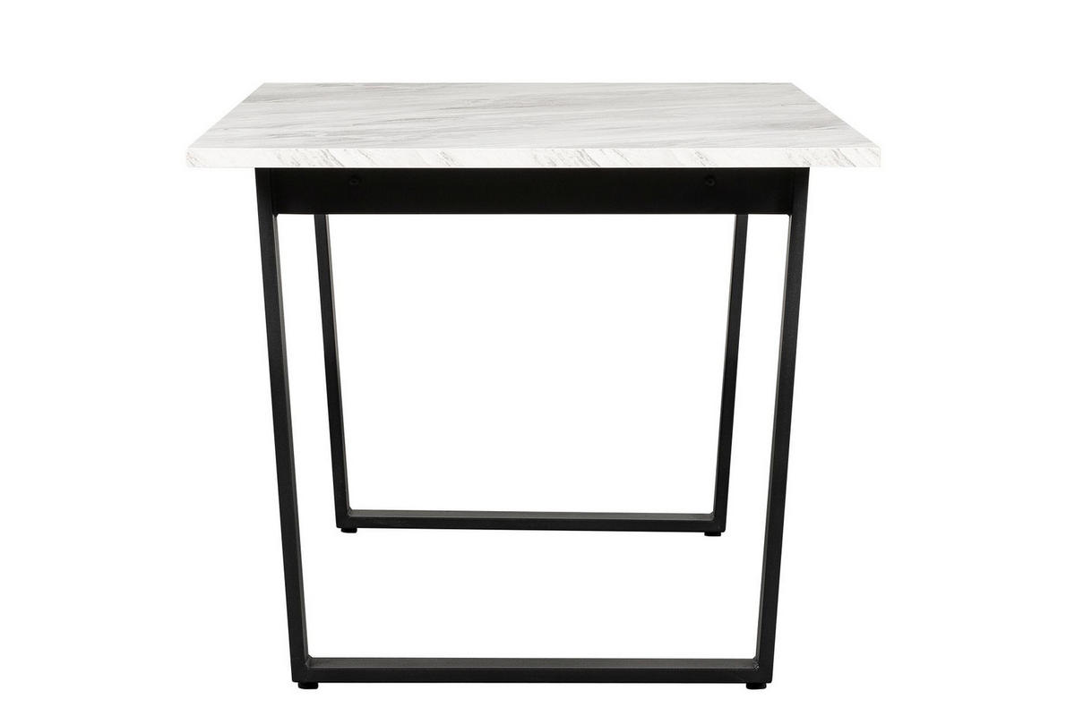 TRPEZARIJSKI STO  bela   - bela/crna, Moderno, metal/pločasti materijal (180/76/90cm) - Hom`in