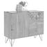 KOMMODE Akazie massiv Akaziefarben, Bronzefarben - Messingfarben/Bronzefarben, Trend, Holz/Metall (105/88/40cm) - Ambia Home