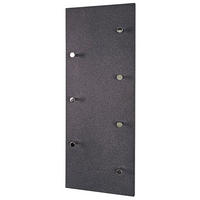WANDGARDEROBE  in Grau, Chromfarben  - Chromfarben/Grau, Design, Holzwerkstoff/Metall (80/30/5,5cm)