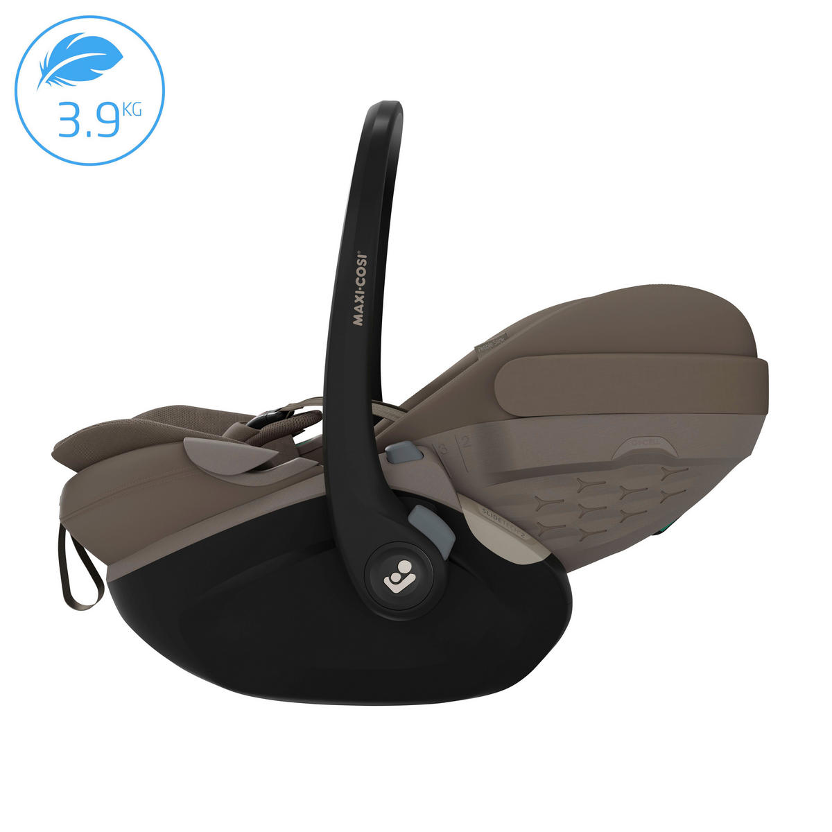 BABYSCHALE Pebble Slide Pro Oak Truffle   - Braun, Basics, Kunststoff/Textil (44/58/70cm) - Maxi-Cosi