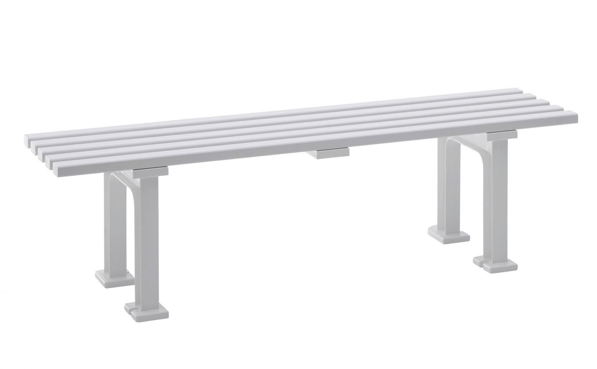 GARTENBANK 150/42/37 cm   - Weiß, Basics, Kunststoff (150/42/37cm) - Modante