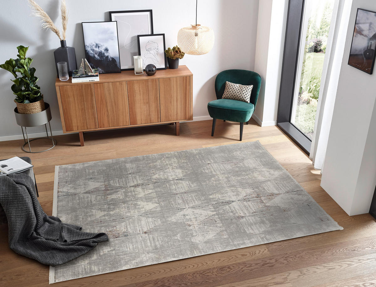WEBTEPPICH 160/230 cm Trentino Grau  - Grau, Design, Textil (160/230cm)