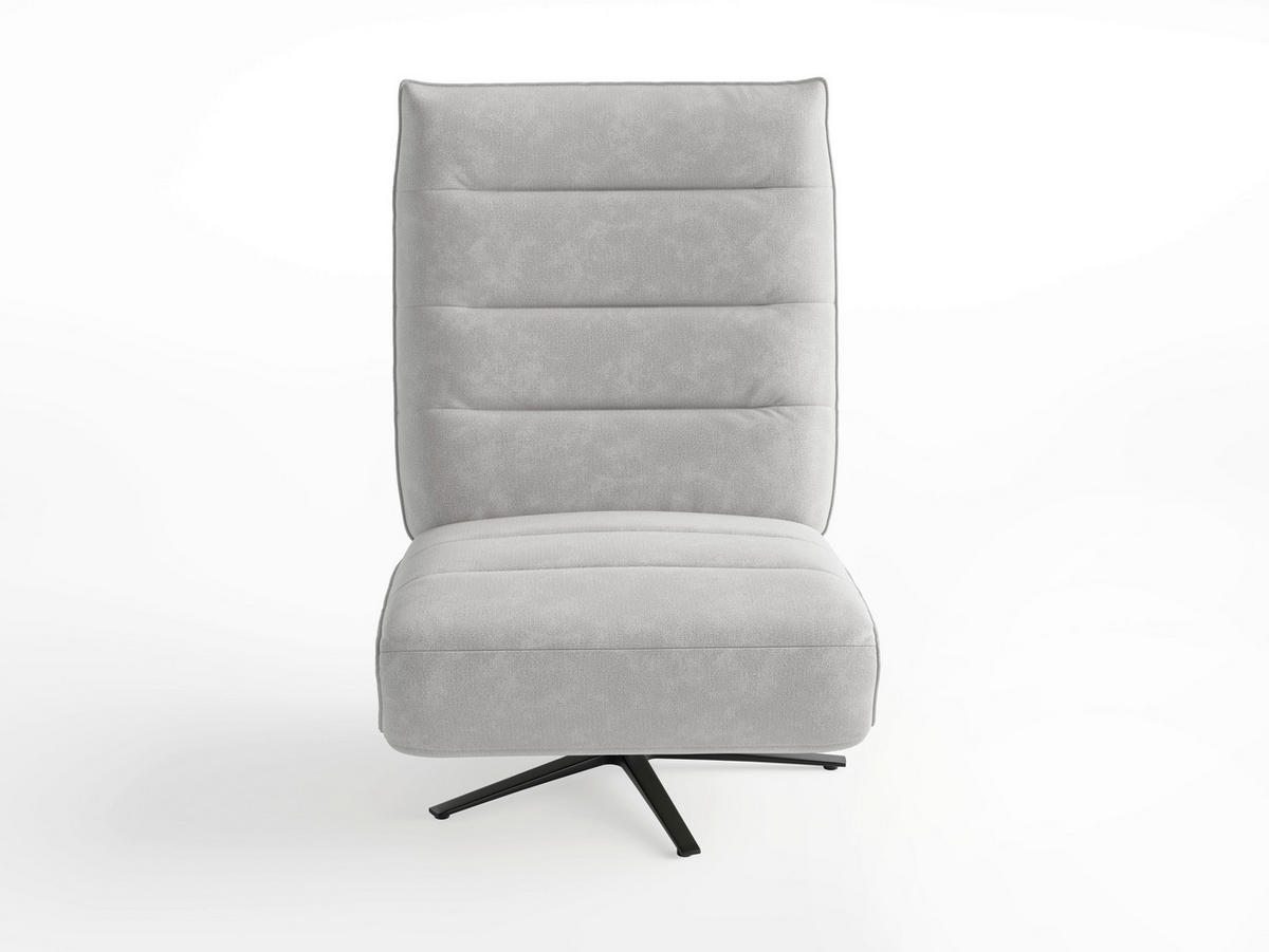 RELAXAČNÍ KŘESLO, textil, barvy stříbra - černá/barvy stříbra, Basics, kov/textil (80/109/98cm) - Sit & More