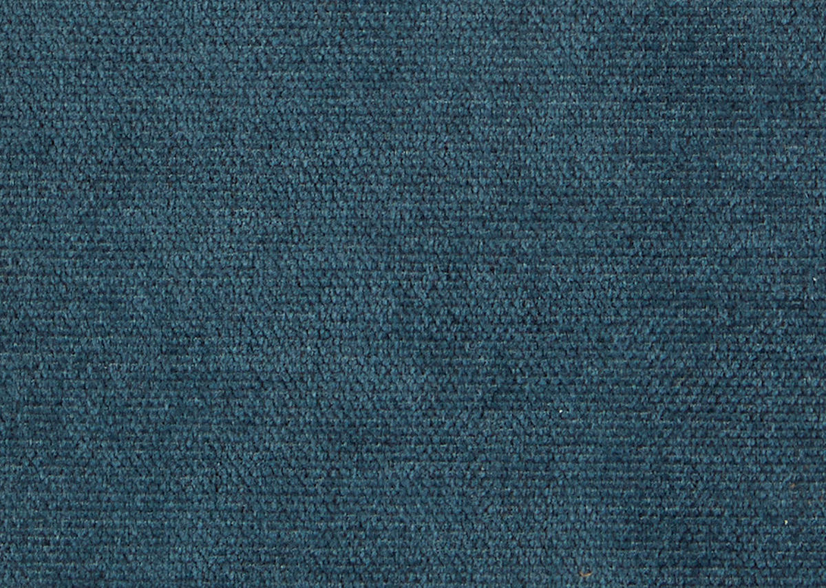 ECKSOFA in Chenille Blau  - Blau/Schwarz, Design, Textil/Metall (311/167cm) - Xora