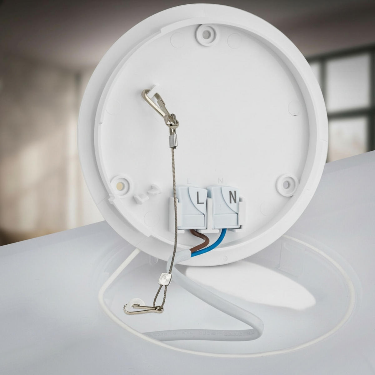 LED-DECKENLEUCHTE Tava A 42/42/3 cm   - Weiß, Basics, Kunststoff (42/42/3cm) - Briloner