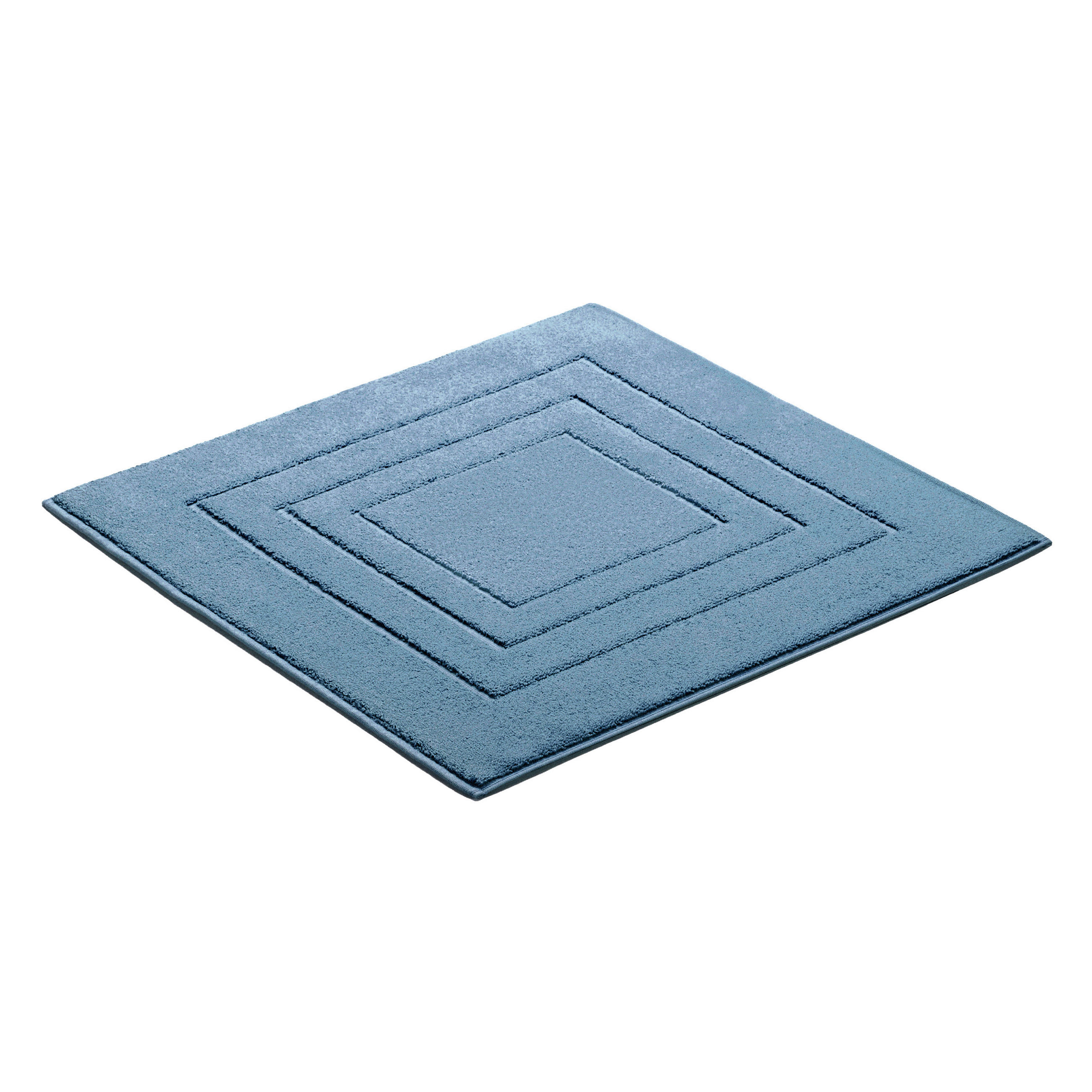 BADTEPPICH Blau 60/60 cm  - Blau, KONVENTIONELL, Textil (60/60cm) - Vossen