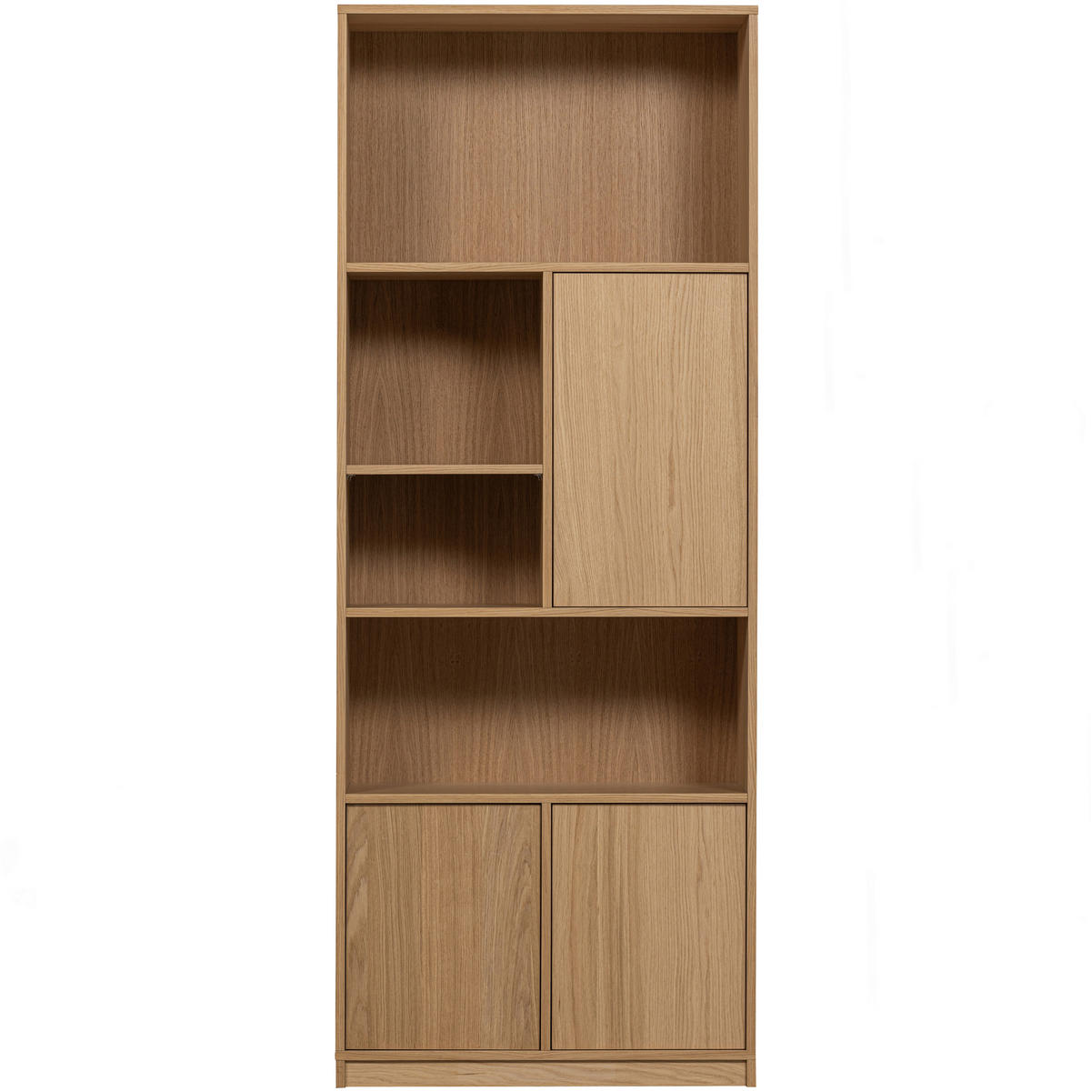 REGAL Eiche furniert Naturfarben  - Naturfarben, Design, Holz (77/199/40cm) - Livetastic