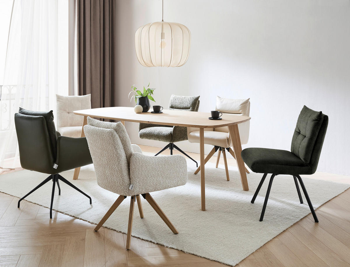 STUHL  in Velours Textil  - Waldgrün/Schwarz, Design, Textil/Metall (50/82/68cm) - Welnova