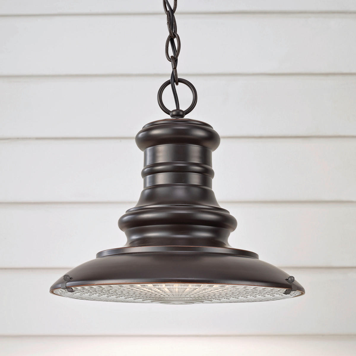 AUSSENHÄNGELEUCHTE - Bronzefarben, Konventionell, Glas/Metall (30.5/40.3cm) - Elstead Lighting