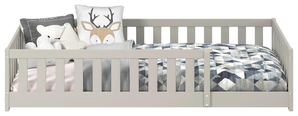 BODENBETT. 120/200 cm  in Taupe  - Taupe, MODERN, Holz/Holzwerkstoff (120/200cm) - P & B