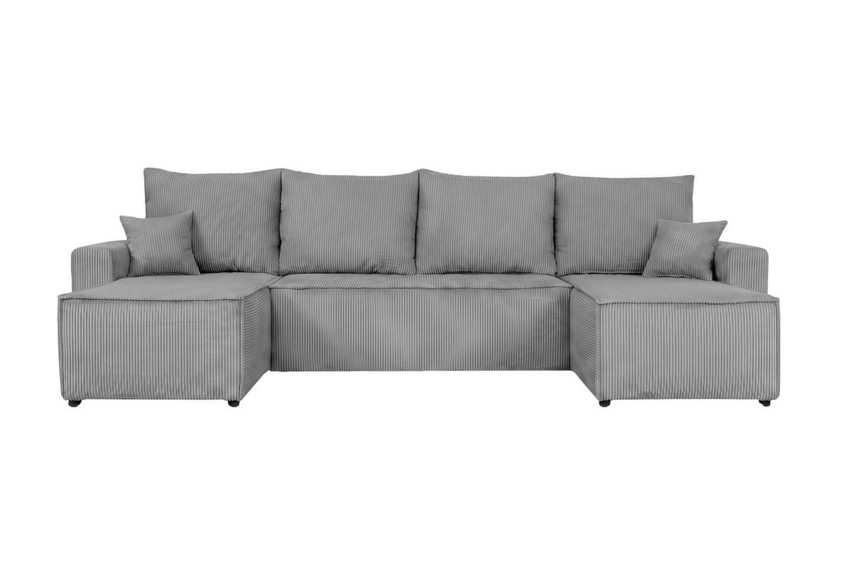 WOHNLANDSCHAFT nicht einzeln stellbar  SONJA-U Anthrazit  - Anthrazit/Schwarz, Design, Kunststoff/Textil (300/85/145cm) - P & B