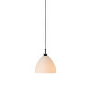 HÄNGELEUCHTE Mega Dove 16/15 cm   - Opal/Schwarz, Basics, Glas/Metall (16/15cm) - Belid
