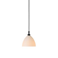 HÄNGLAMPA Mega Dove 16/15 cm  - opal/svart, Basics, metall/glas (16/15cm) - Belid