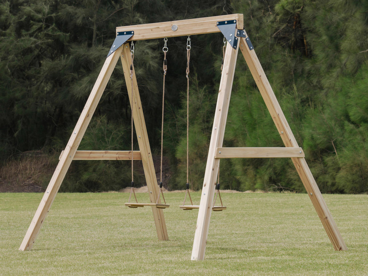 SCHAUKEL Braun  - Braun, KONVENTIONELL, Holz/Metall (224/208/186cm) - Ambia Garden