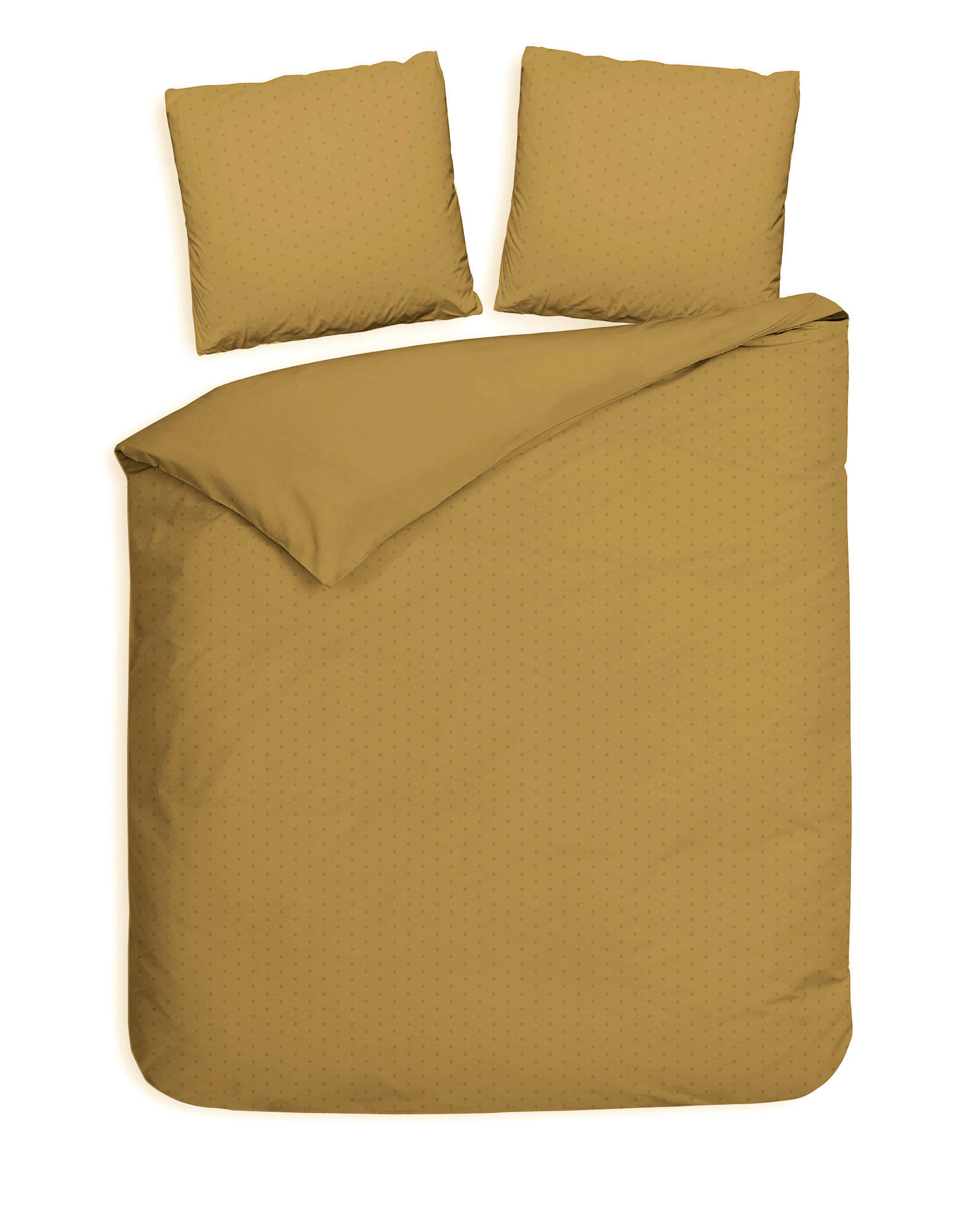 BETTWÄSCHE Punto Makosatin 200/200 cm  - Goldfarben, Basics, Textil (200/200cm)