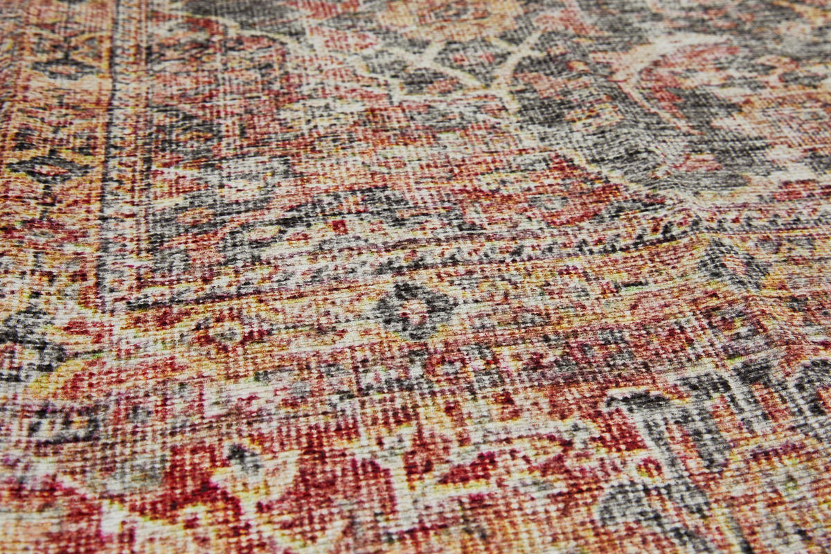 VINTAGE-TEPPICH 200/290 cm Lago  - Rostfarben/Grau, Design, Textil (200/290cm) - Novel