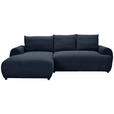 ECKSOFA in Webstoff Dunkelblau  175/265 cm  - Schwarz/Dunkelblau, MODERN, Kunststoff/Textil (175/265cm) - Carryhome