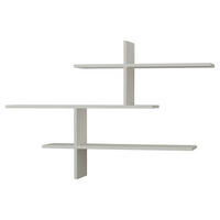 WANDREGAL  - Weiß, Design, Holzwerkstoff (123/81/22cm) - Livetastic