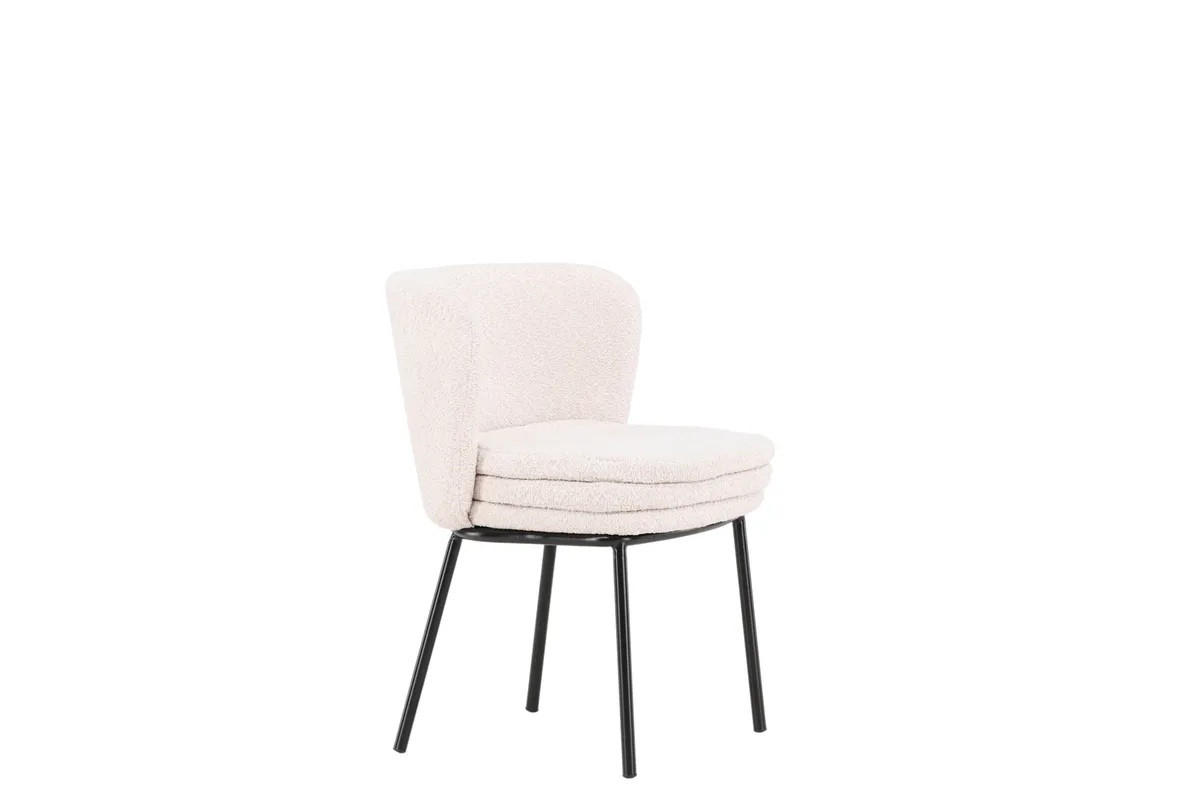 STOLSET 2 styck kan torkas av   svart, vit  - vit/svart, Modern, metall/textil (47/77/57cm) - Livetastic