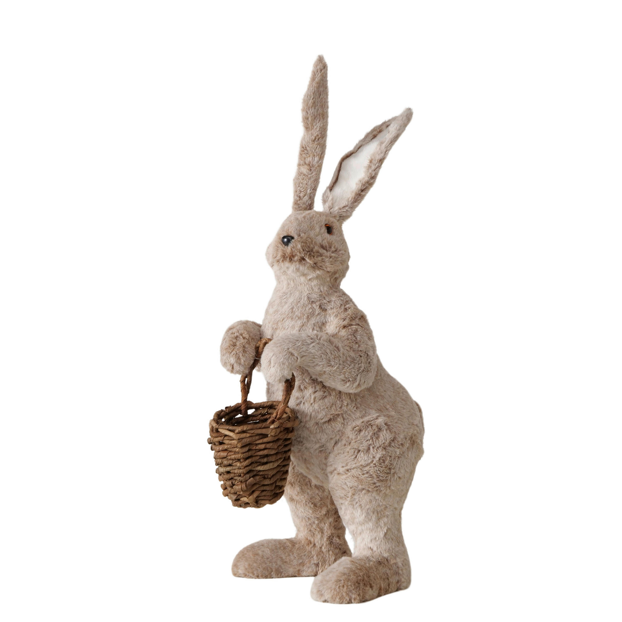 VELIKONOČNÍ ZAJÍČEK - světle hnědá, Basics, textil/plast (30/35,5/76cm)
